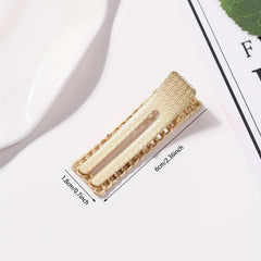 1pcs Chain Hair Clips Hollow Vintage Hair Clips All Match Hair Barrettes