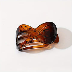 2pcs French Curved Hair Clip Large Duck Billed Clip Ponytail Holder Clip