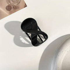 2pcs French Curved Hair Clip Large Duck Billed Clip Ponytail Holder Clip