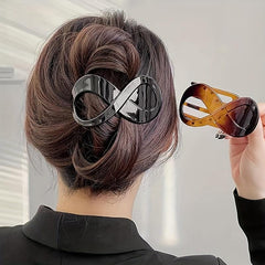 2pcs French Curved Hair Clip Large Duck Billed Clip Ponytail Holder Clip