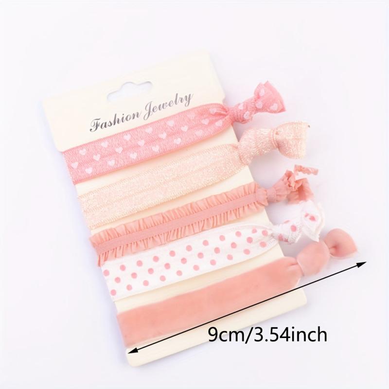 Colorful Ribbon Hair Tie Knotted Hair Rope Elastic Ponytail Holder Accessories