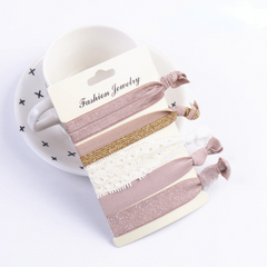 Colorful Ribbon Hair Tie Knotted Hair Rope Elastic Ponytail Holder Accessories