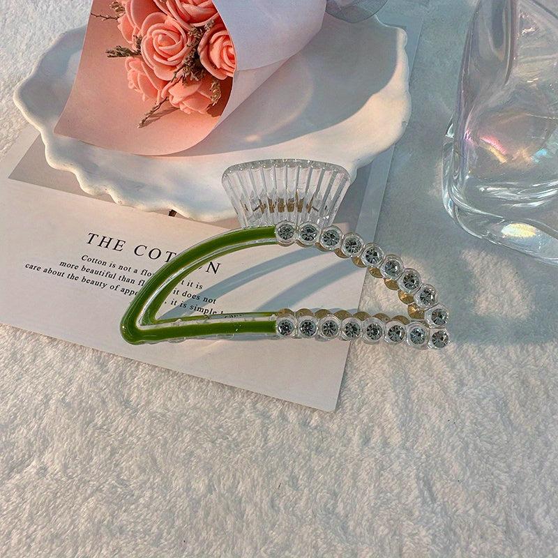 Acrylic Block Hair Claw Clip Summer Banana Clip Jaw Clamp Clip