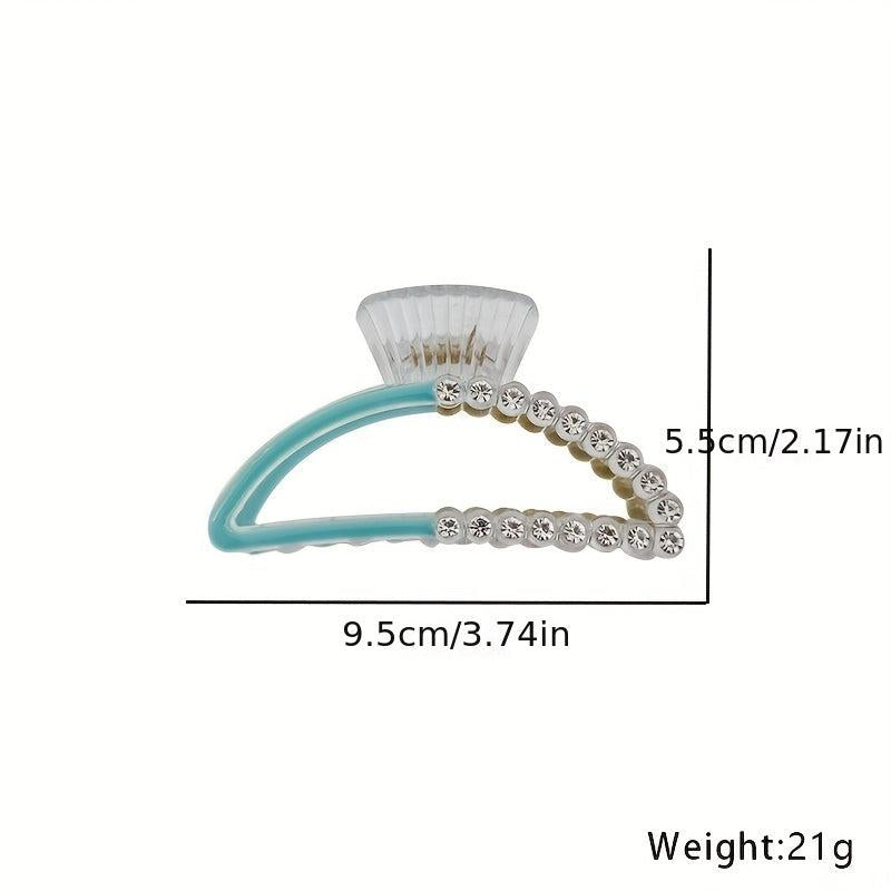 Acrylic Block Hair Claw Clip Summer Banana Clip Jaw Clamp Clip