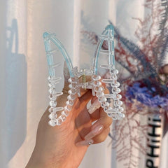Acrylic Block Hair Claw Clip Summer Banana Clip Jaw Clamp Clip