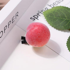 Creative Peach Hair Clip Duck Billed Clip for Women Girls