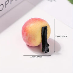 Creative Peach Hair Clip Duck Billed Clip for Women Girls