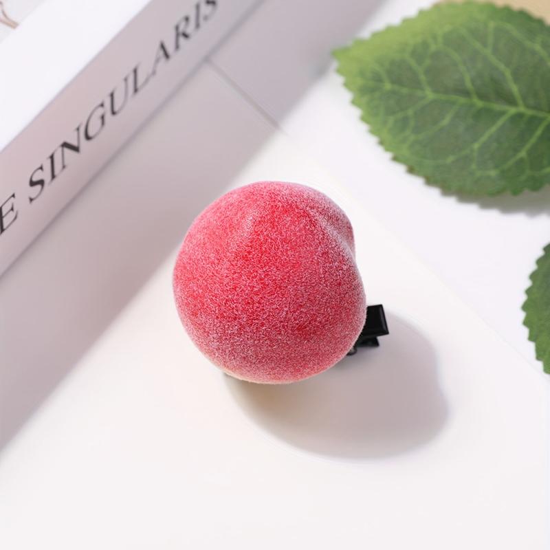 Creative Peach Hair Clip Duck Billed Clip for Women Girls