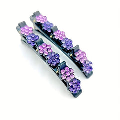 Colorful Rhinestone Braids Clip for Hair Bangs
