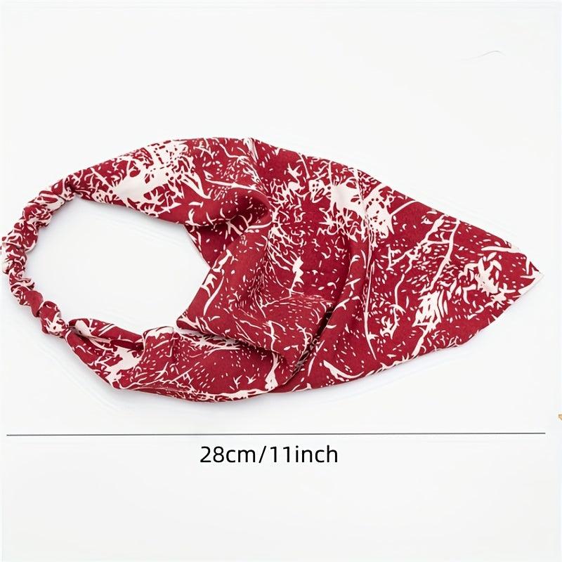 Boho Style Hair Scarf Floral Triangular Scarf Hair Band