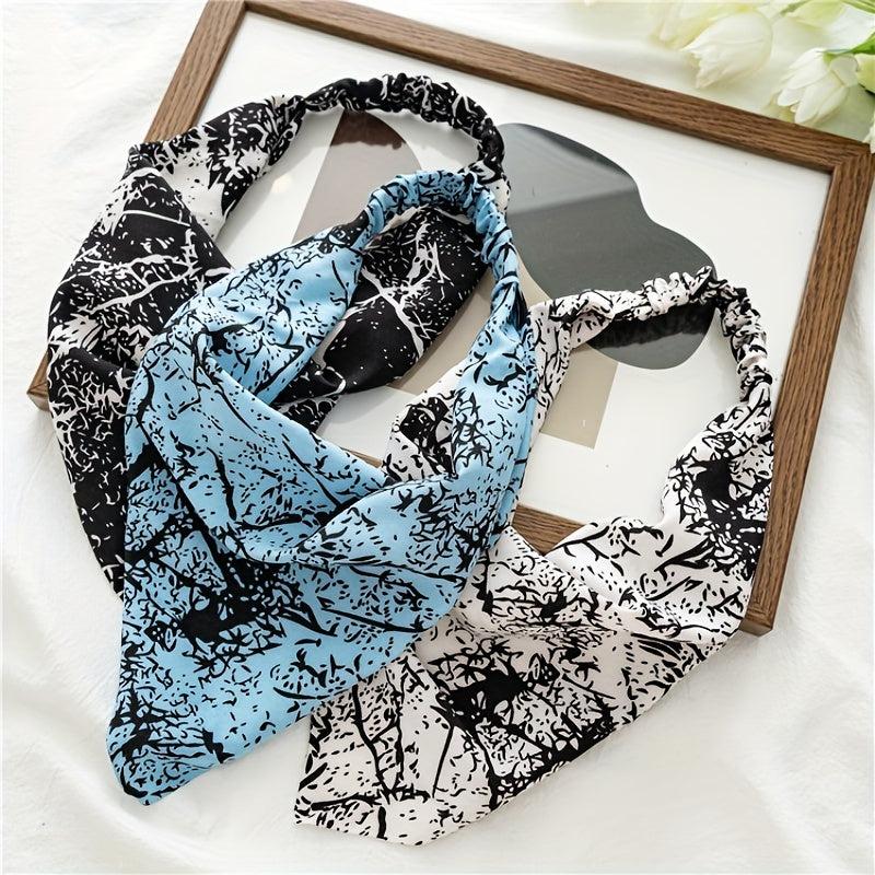 Boho Style Hair Scarf Floral Triangular Scarf Hair Band