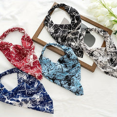 Boho Style Hair Scarf Floral Triangular Scarf Hair Band