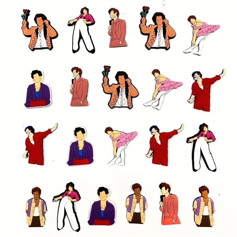 21pcs Singer Shoe Charms Bracelet Wristband Charms Party Charms Accessories