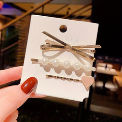 Faux Pearl Hair Clip Side Bobby Pin Bangs Clip Head Jewelry