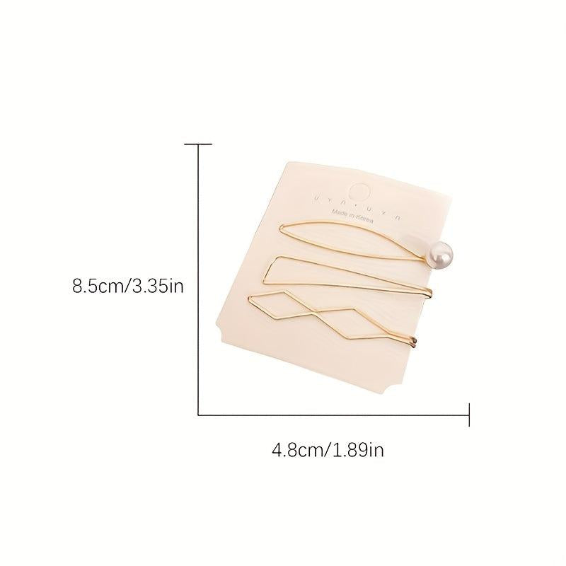 Faux Pearl Hair Clip Side Bobby Pin Bangs Clip Head Jewelry