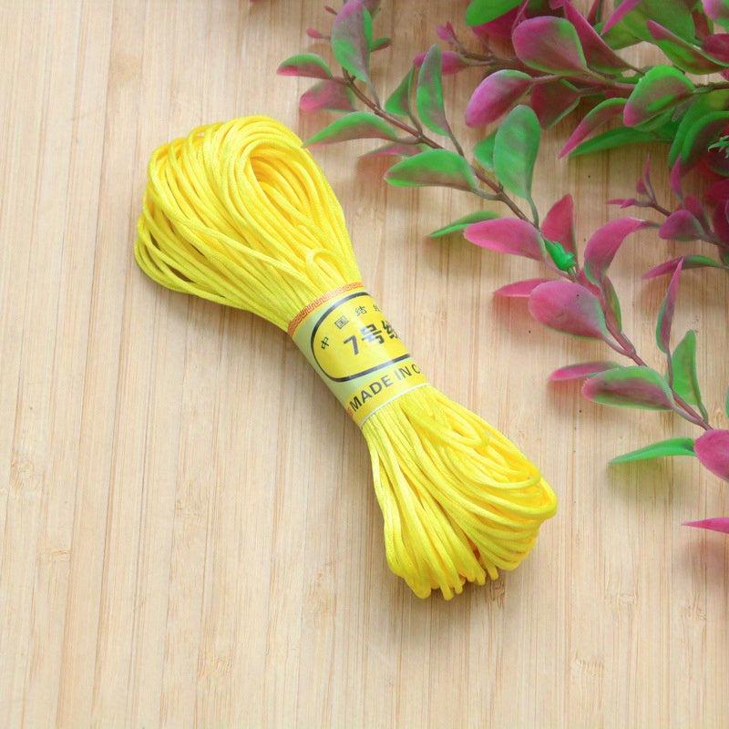 18m 708inch Chinese Knot Rope Line 7 Handwoven Rope Red String Bracelet