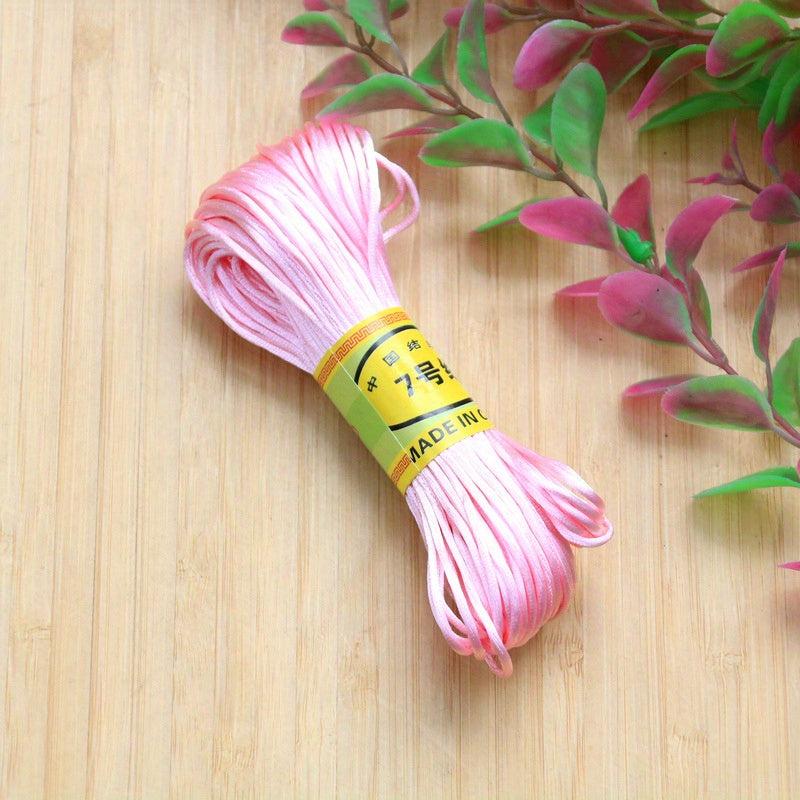 18m 708inch Chinese Knot Rope Line 7 Handwoven Rope Red String Bracelet