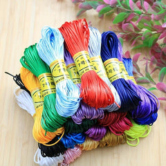 18m 708inch Chinese Knot Rope Line 7 Handwoven Rope Red String Bracelet