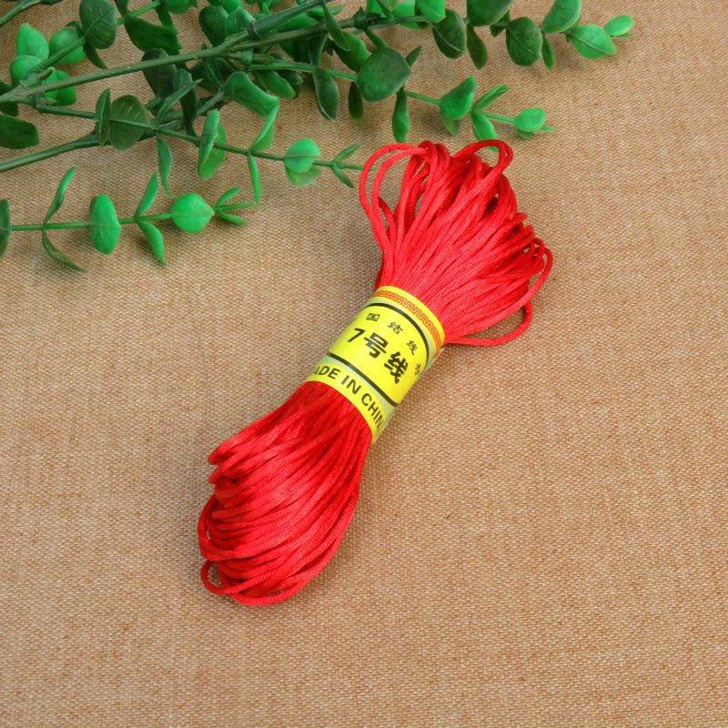 18m 708inch Chinese Knot Rope Line 7 Handwoven Rope Red String Bracelet