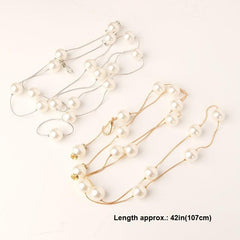 Faux Pearl Bridal Belt Wedding Dress Waist Chain Sash Belt