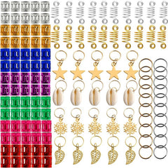 Copper Hair Dreadlocks Cuffs and Charms - Hair Accessory