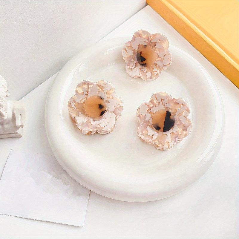 Acrylic Flower Hair Claw Sunflower Shaped Hair Claw for Girls