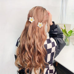 Acrylic Flower Hair Claw Sunflower Shaped Hair Claw for Girls