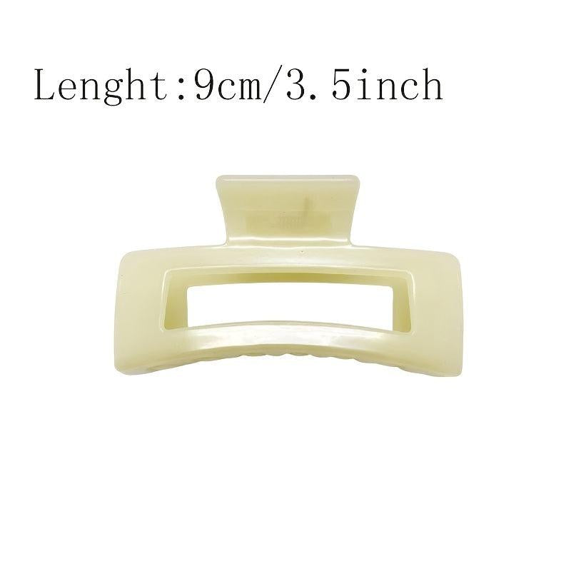 Acrylic Hair Claw Solid Jaw Claw Ponytail Holder Hair Accessories