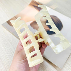 Acrylic Hair Claw Solid Jaw Claw Ponytail Holder Hair Accessories
