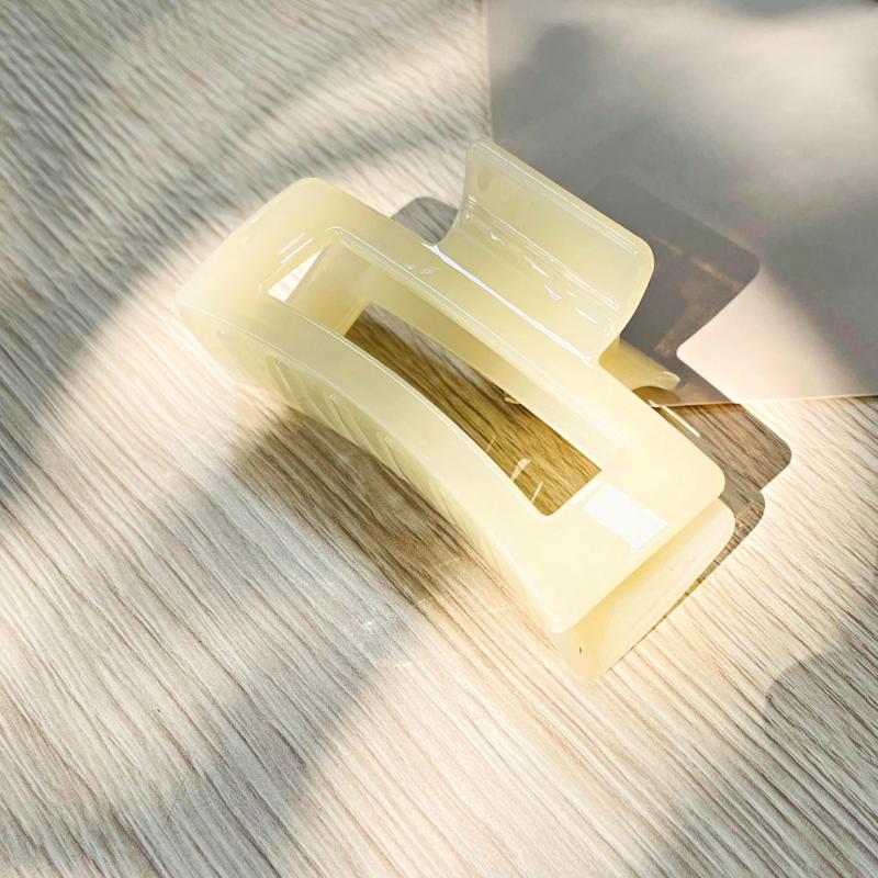 Acrylic Hair Claw Solid Jaw Claw Ponytail Holder Hair Accessories