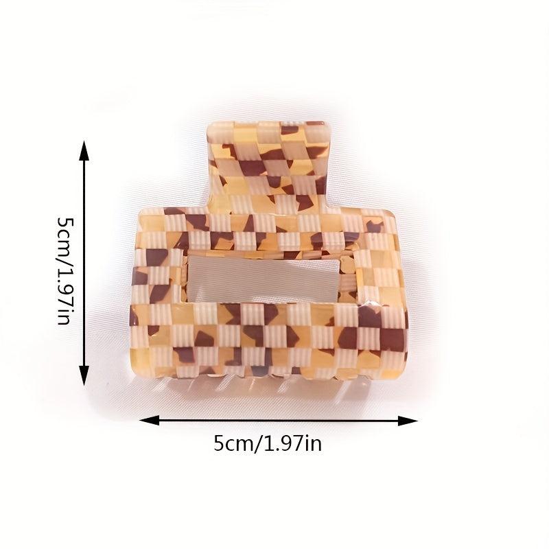 Acetic Acid Hair Claw Square Large Shark Claw Ponytail Holder Hair Accessories