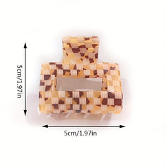 Acetic Acid Hair Claw Square Large Shark Claw Ponytail Holder Hair Accessories