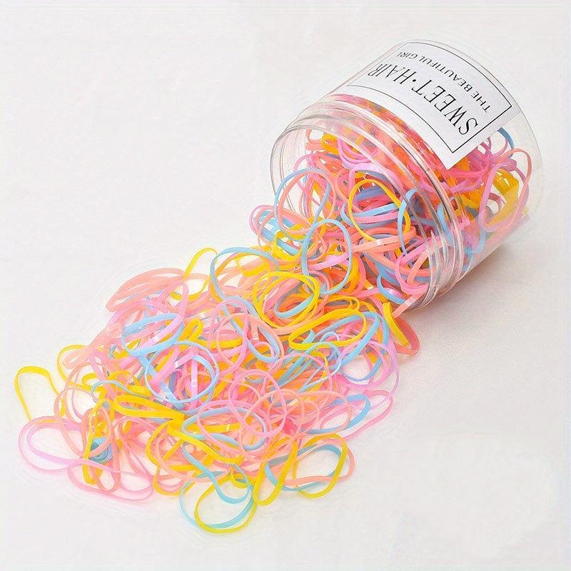 Colorful Hair Tie Elastic Rubber Band Ponytail Holder Hair Accessories