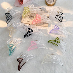 Cat Ear Hair Claw Clip Acrylic Jaw Clamp Clip Hair Accessory For Women Girls
