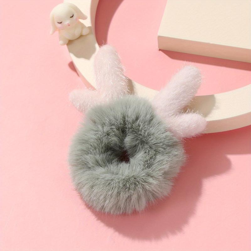 Plush Animal Ears Hair Tie Ponytail Rope Women's Hair Accessories