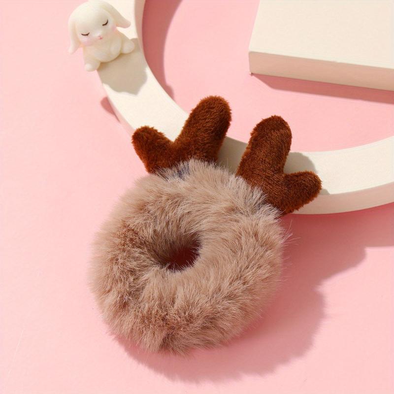 Plush Animal Ears Hair Tie Ponytail Rope Women's Hair Accessories