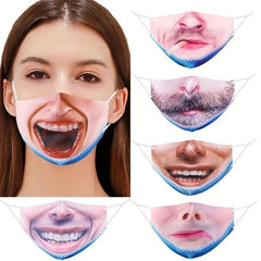 Creative Human Face Mask Spoof Cotton Mask Anti-dust Sand Mask