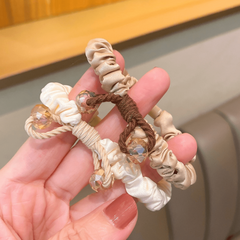 Crystal Hair Ring Solid Hair Rope Women's Hair Accessories