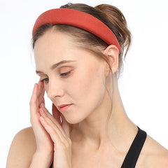 Solid Wide Hairband Fabric Headband Party Prom Hair Accessories