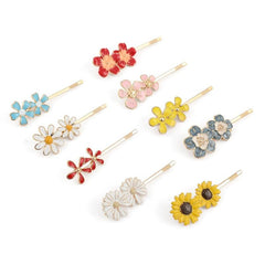 Sunflower and Daisy Hair Pins Set