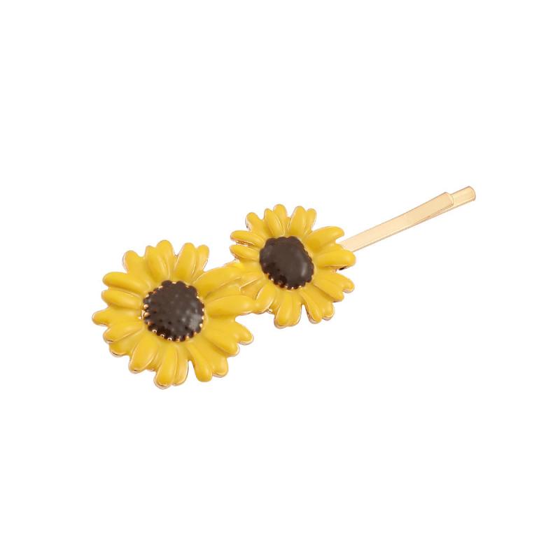 Sunflower and Daisy Hair Pins Set