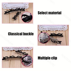 2pcs Double Layer Hair Clip Side Clip Bangs Clip Hair Accessories