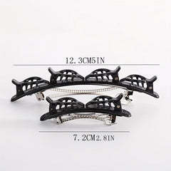 2pcs Double Layer Hair Clip Side Clip Bangs Clip Hair Accessories