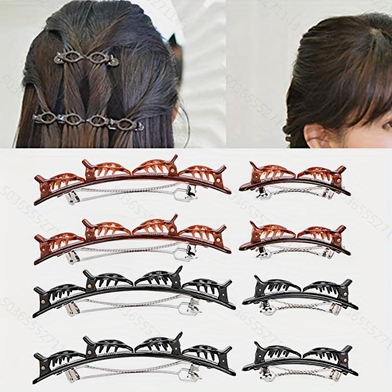 2pcs Double Layer Hair Clip Side Clip Bangs Clip Hair Accessories