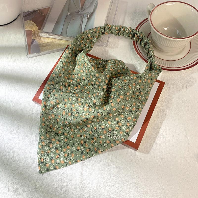 Boho Floral Chiffon Bandana Hair Scarf Stretchy Headband