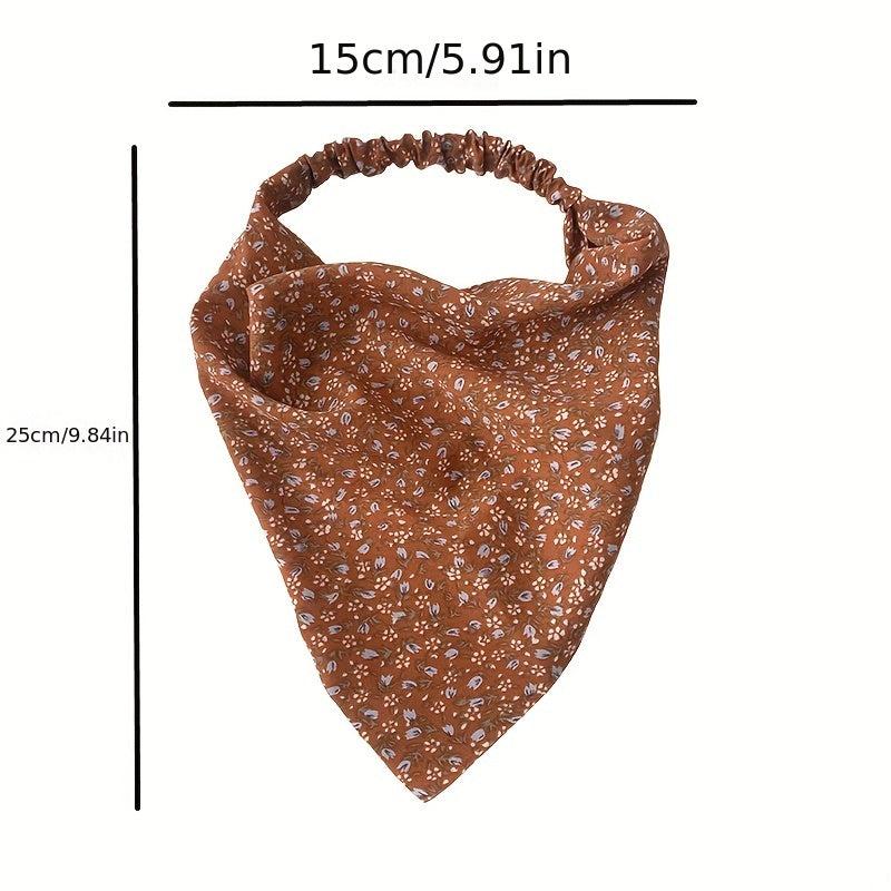Boho Floral Chiffon Bandana Hair Scarf Stretchy Headband