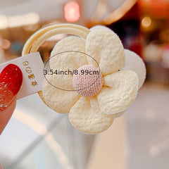 Colorful Flower Hair Band Girls Hair Accessories Small Elastic Hair Bands