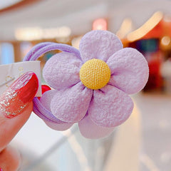 Colorful Flower Hair Band Girls Hair Accessories Small Elastic Hair Bands