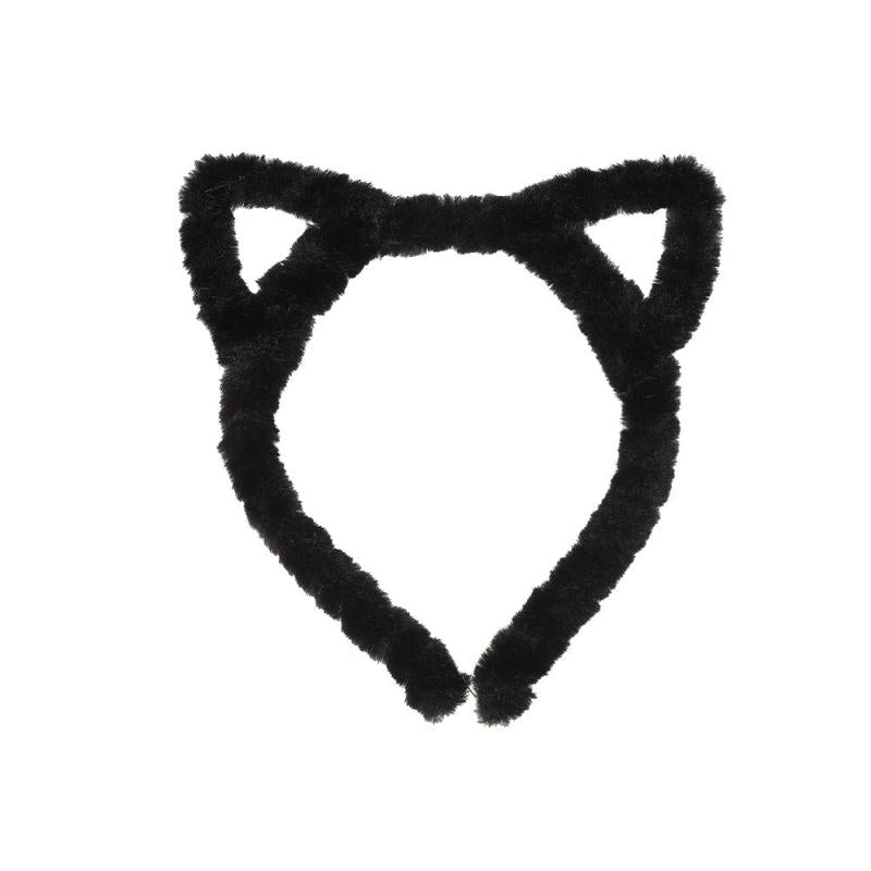 Plush Cat Ears Headband Winter Hair Hoop Makeup Bandana Hair Accessories
