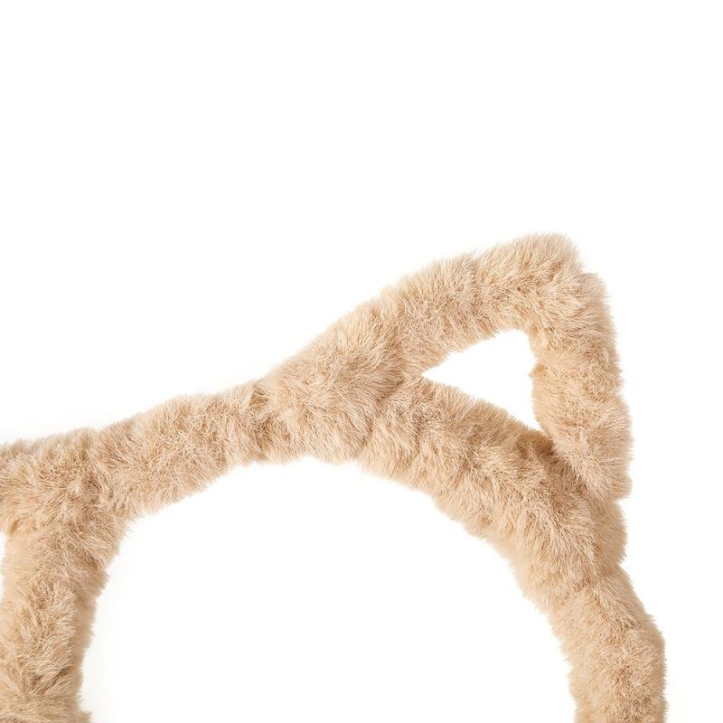 Plush Cat Ears Headband Winter Hair Hoop Makeup Bandana Hair Accessories